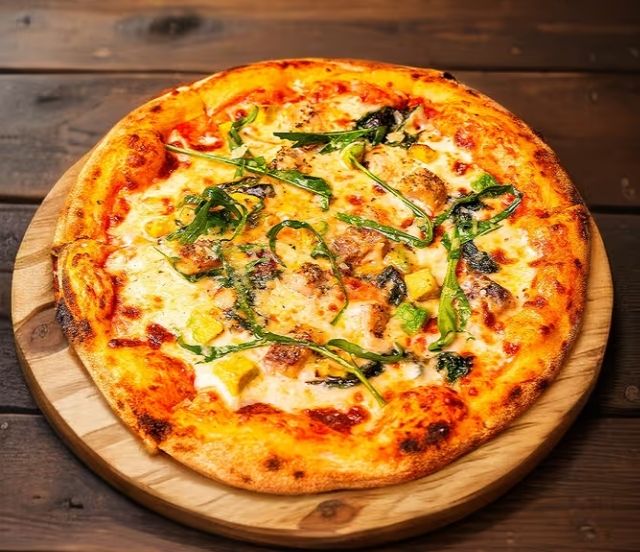 Handcrafted Fresh Herb Pizza