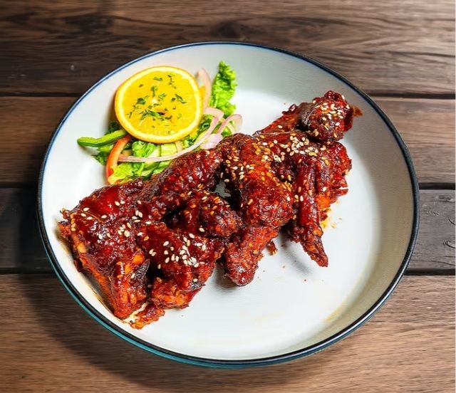 Korean Glazed Crispy Chicken Wings